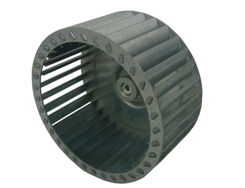 Fan impeller blower wheel assembly machine